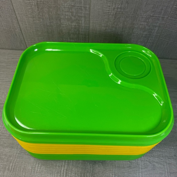 11 Ingrid Plate Snack Plastic Tray Lunch Vintage MCM 1970s Picnic Camping Patio - Picture 9 of 16